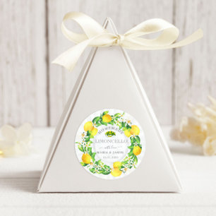 Sticker Rond Limoncello Rustique Monogramme Favoriser