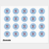 Sticker Rond L'impact l'emporte sur l'intention (Feuille)