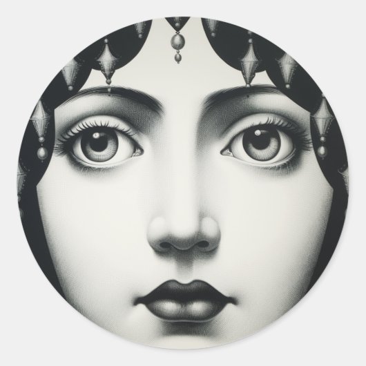 Sticker Rond Lina Cavalieri (Devant)
