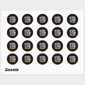 Sticker Rond L'inclusion n'est pas effrayant enseignant Squelet (Feuille)