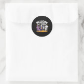 Sticker Rond L'inclusion n'est pas effrayant enseignant Squelet (Sac)