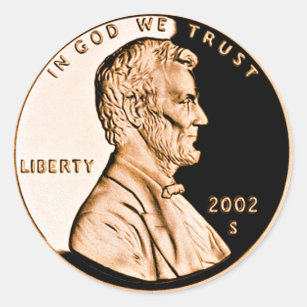 Sticker Rond Lincoln Penny 2