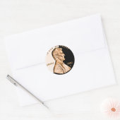 Sticker Rond Lincoln Penny 2 (Enveloppe)