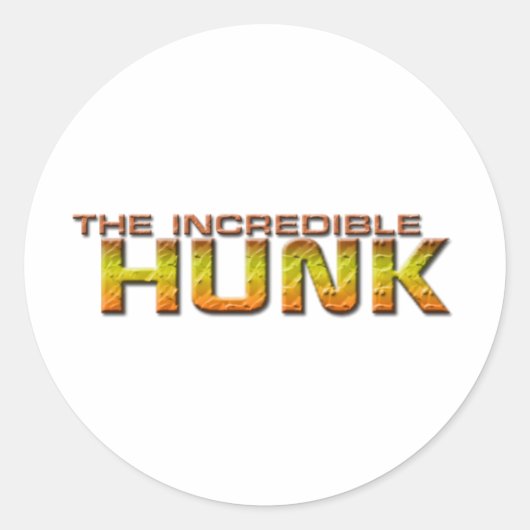 Sticker Rond L'incroyable gueule (Devant)