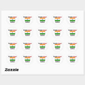 Sticker Rond L'Indien le plus chaud du monde (Feuille)