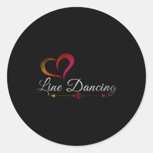 Sticker Rond Line Dance Cowboy Line Dancing