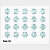 Sticker Rond Line Dancing Happy Place (Feuille)
