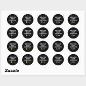 Sticker Rond L'inflation n'est pas transitoire (Feuille)