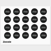 Sticker Rond L'inflation n'est pas transitoire (Feuille)