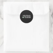 Sticker Rond L'inflation n'est pas transitoire (Sac)