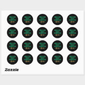 Sticker Rond L'inflation n'est pas transitoire (Feuille)
