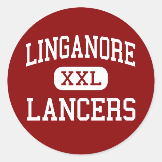 Sticker Rond Linganore - Lancers - High - Frederick Maryland (Devant)