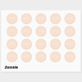 Sticker Rond Linge Invitation customisé (Feuille)