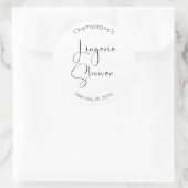 Sticker Rond Lingerie moderne Script Douche (Sac)
