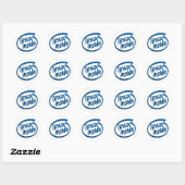 Sticker Rond Linux à l'intérieur (Feuille)