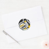 Sticker Rond LINUX INSIDE Tux Linux Penguin Logo (Enveloppe)
