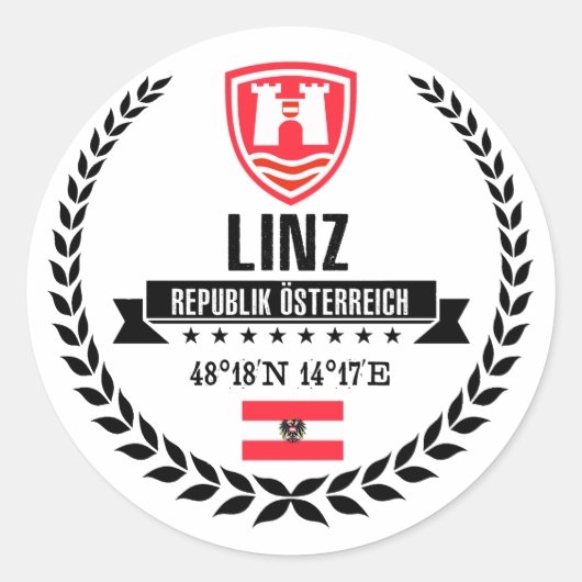 Sticker Rond Linz (Devant)