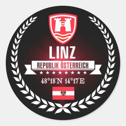 Sticker Rond Linz (Devant)