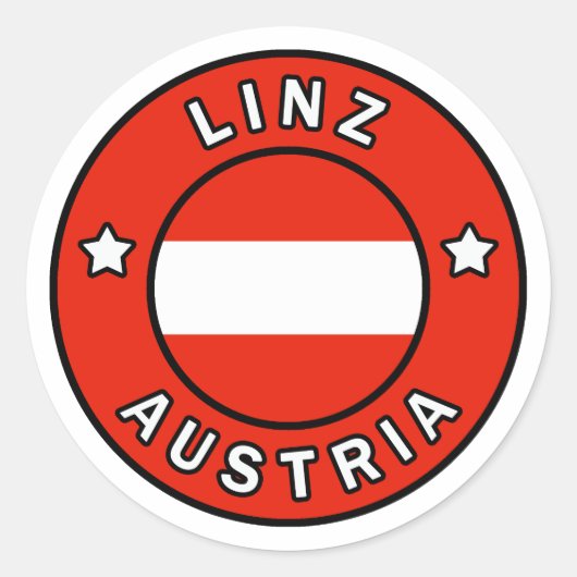 Sticker Rond Linz Autriche (Devant)