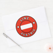 Sticker Rond Linz Autriche (Enveloppe)