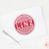 Sticker Rond Linz City Pride Emblem – Austrian Identity (Enveloppe)