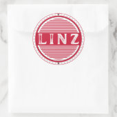 Sticker Rond Linz City Pride Emblem – Austrian Identity (Sac)