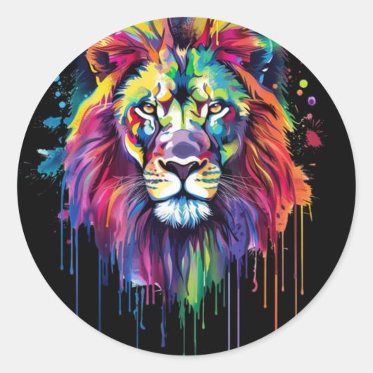 Sticker Rond lion (Devant)