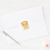 Sticker Rond Lion (Enveloppe)