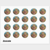 Sticker Rond Lion (Feuille)