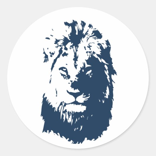 Sticker Rond Lion (Devant)
