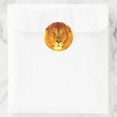 Sticker Rond Lion (Sac)