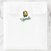 Sticker Rond Lion africain (Sac)