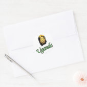 Sticker Rond Lion africain (Enveloppe)