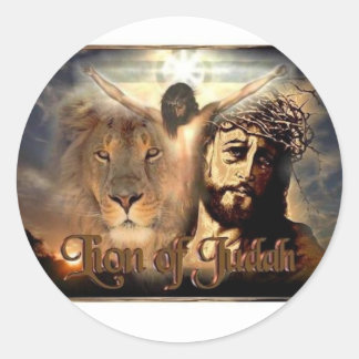 Sticker Rond Lion de Juda