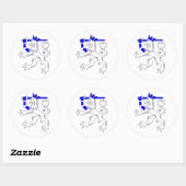 Sticker Rond Lion finlandais Emblem (Feuille)