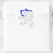 Sticker Rond Lion finlandais Emblem (Sac)