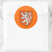 Sticker Rond Lion hollandais Pays-Bas Shield (Sac)