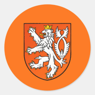 Sticker Rond Lion hollandais Pays-Bas Shield