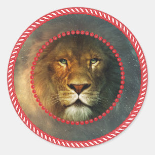 Sticker Rond Lion Jesse Tree