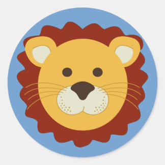 Sticker Rond Lion joueur
