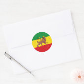 Sticker Rond Lion of Judah Rasta (Enveloppe)