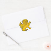 Sticker Rond lion perse (Enveloppe)