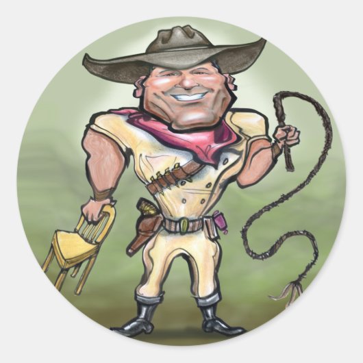 Sticker Rond Lion Tamer (Devant)