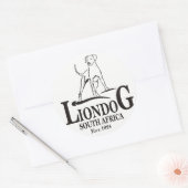 Sticker Rond Liondog / Rhodesian Ridgeback (Enveloppe)