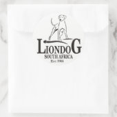 Sticker Rond Liondog / Rhodesian Ridgeback (Sac)