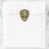 Sticker Rond LionDoorKnocker072509 (Sac)