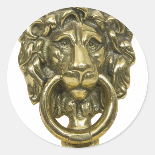 Sticker Rond LionDoorKnocker072509 (Devant)