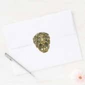 Sticker Rond LionDoorKnocker072509 (Enveloppe)