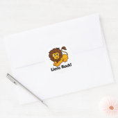 Sticker Rond Lions Rock ! (Enveloppe)