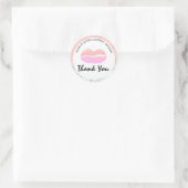 Sticker Rond Lip Gloss Business Logo Parties scintillant en mar (Sac)